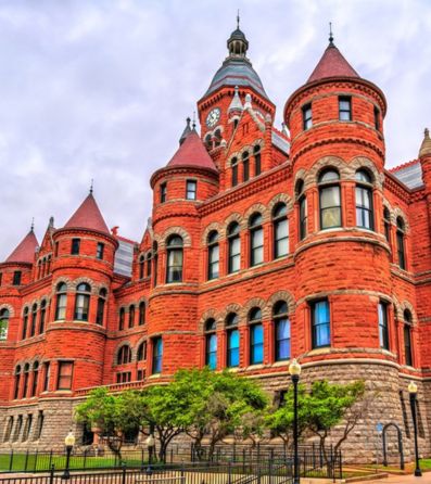 The external facade of the Old Red Museum in Dallas