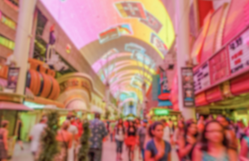 blurred image of Fremont Casinos